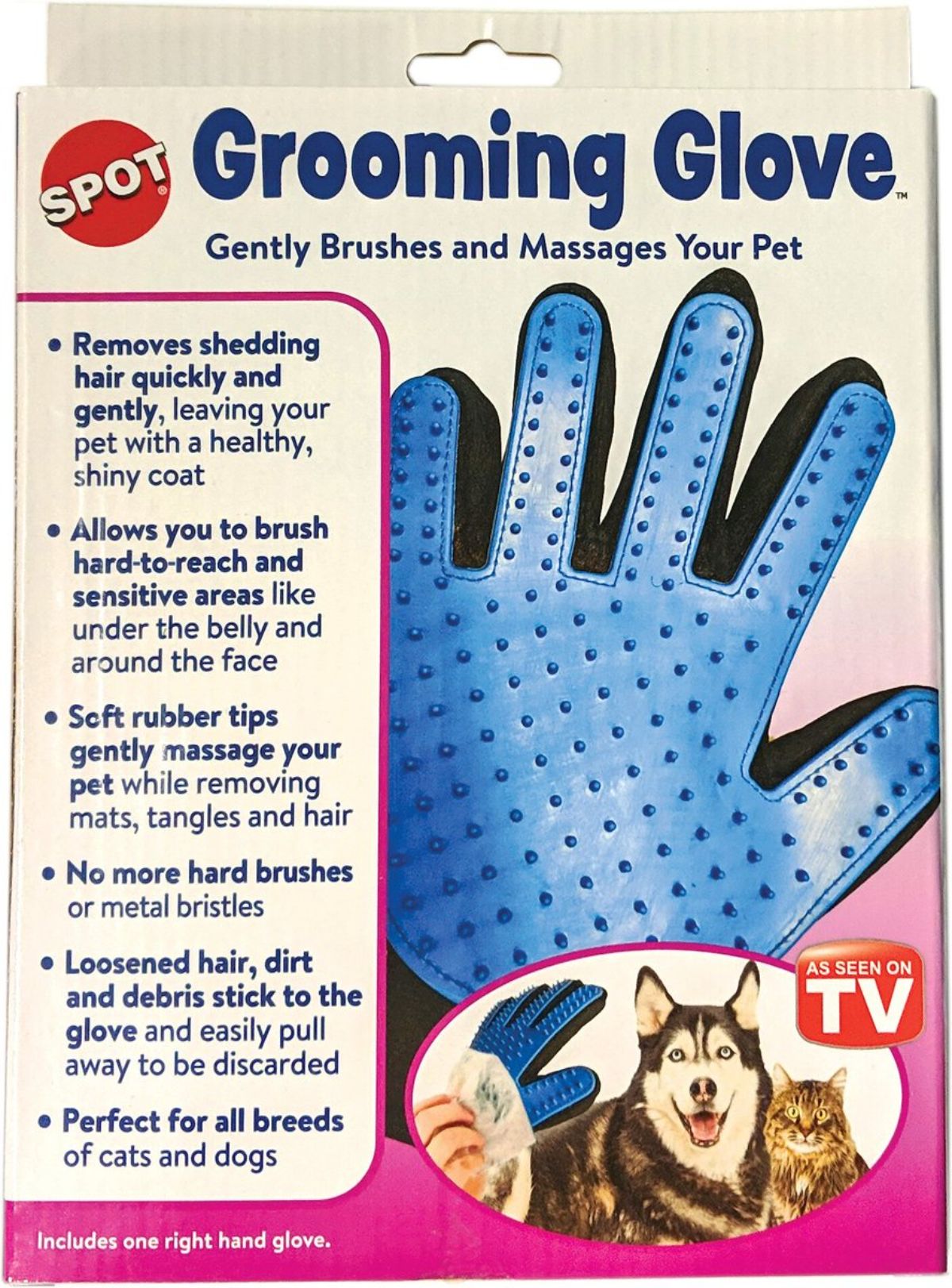 Ethical Pet 9-in Spot Grooming Glove
