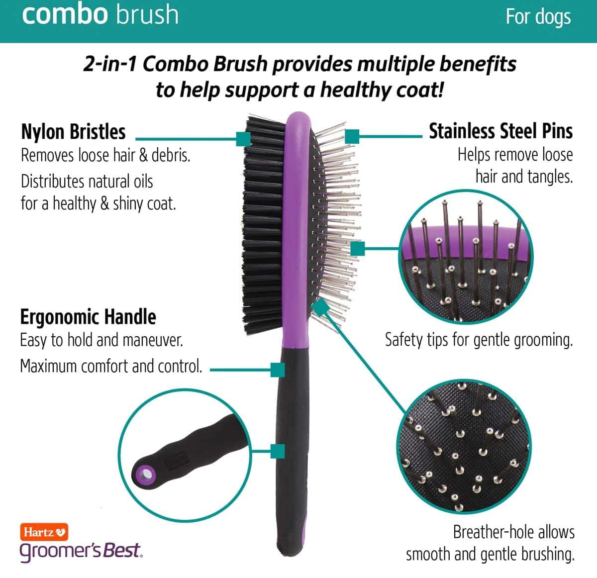 Hartz Groomer's Best Combo Brush