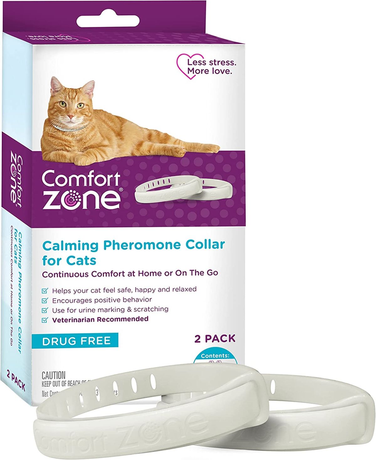 Comfort Zone 2-Pack Cat Calming Pheromone Collar