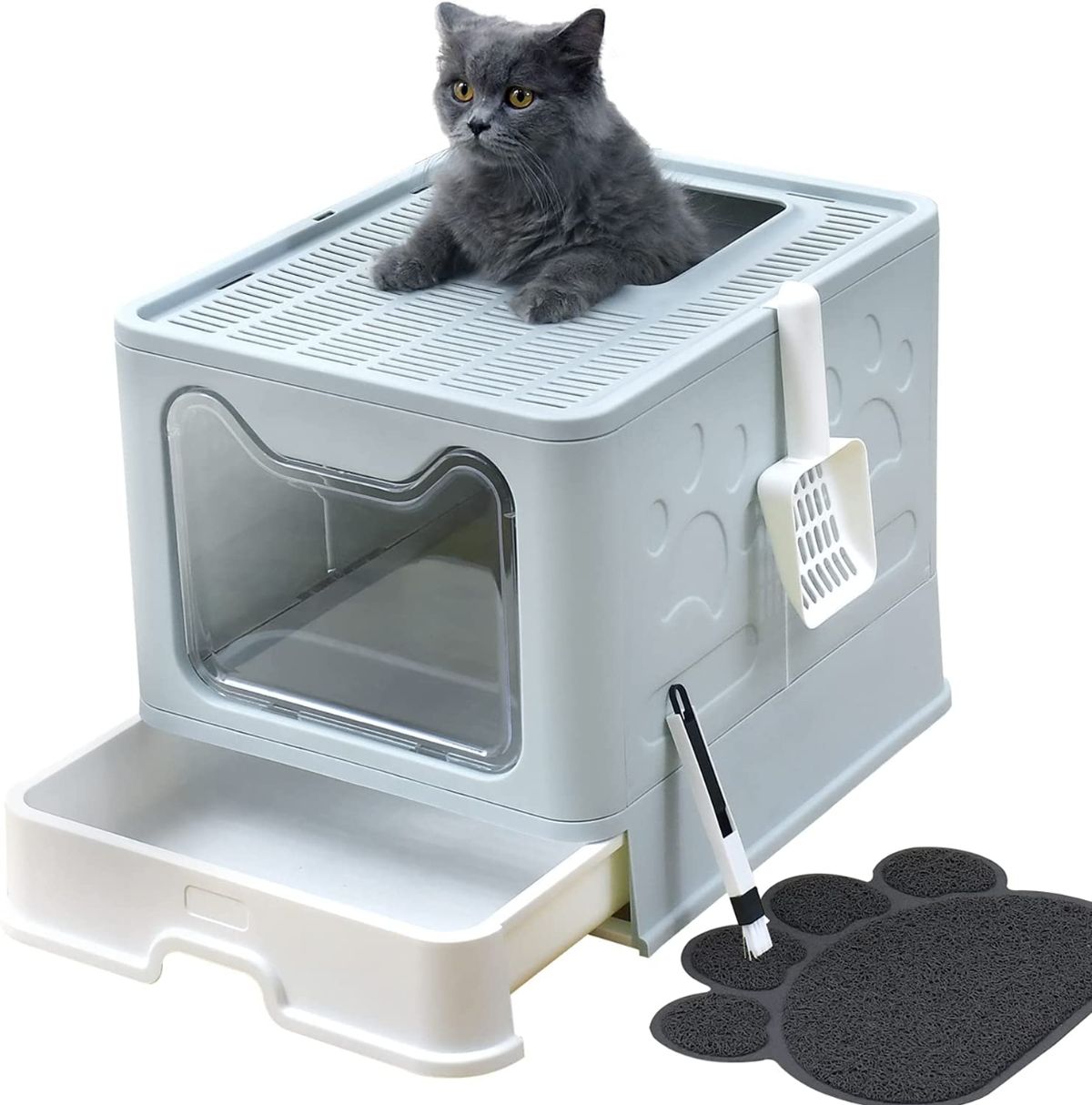 UIMNJHUKE Foldable Cat Litter Box