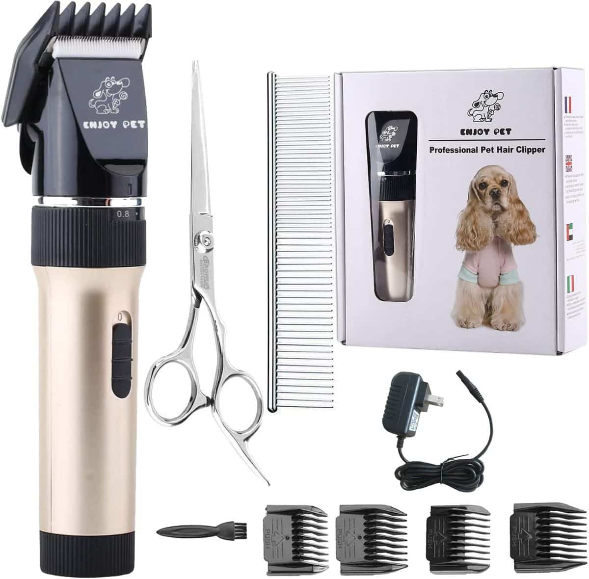 A profesional grooming set for pets.