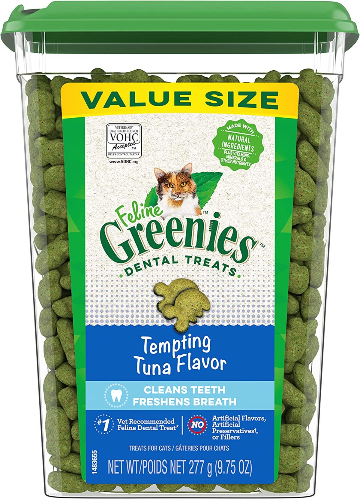Greenies Feline Dental Cat Treats, Tempting Tuna Flavor