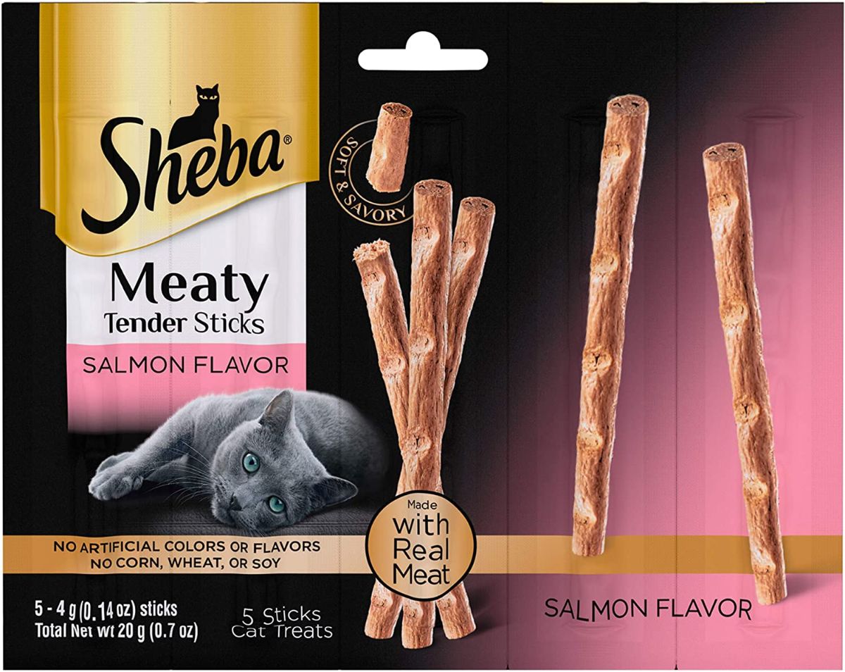 SHEBA Meaty Tender Sticks Salmon Flavor