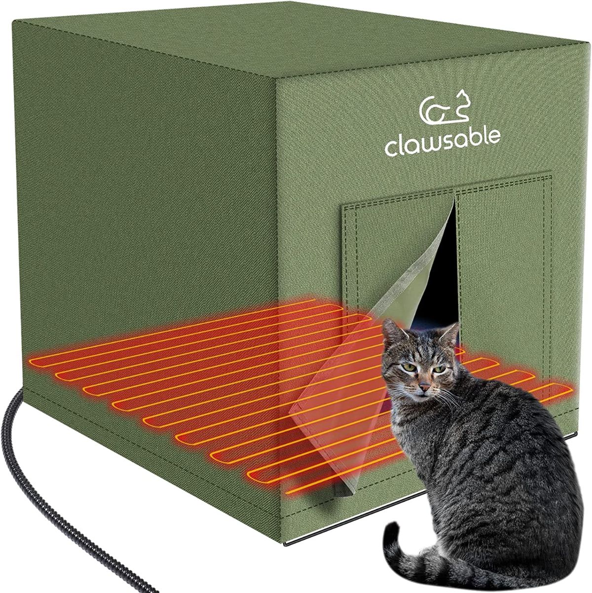 Clawsable Heated Cat House