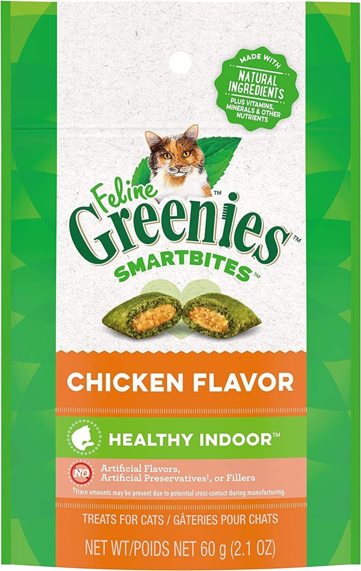 Greenies Feline SMARTBITES, Chicken and Tuna Flavors