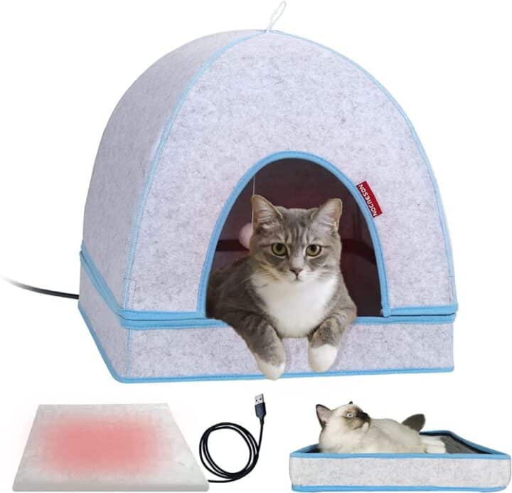 9 Best Heated Cat Houses To Keep Your Feline Warm (Indoor and Outdoor