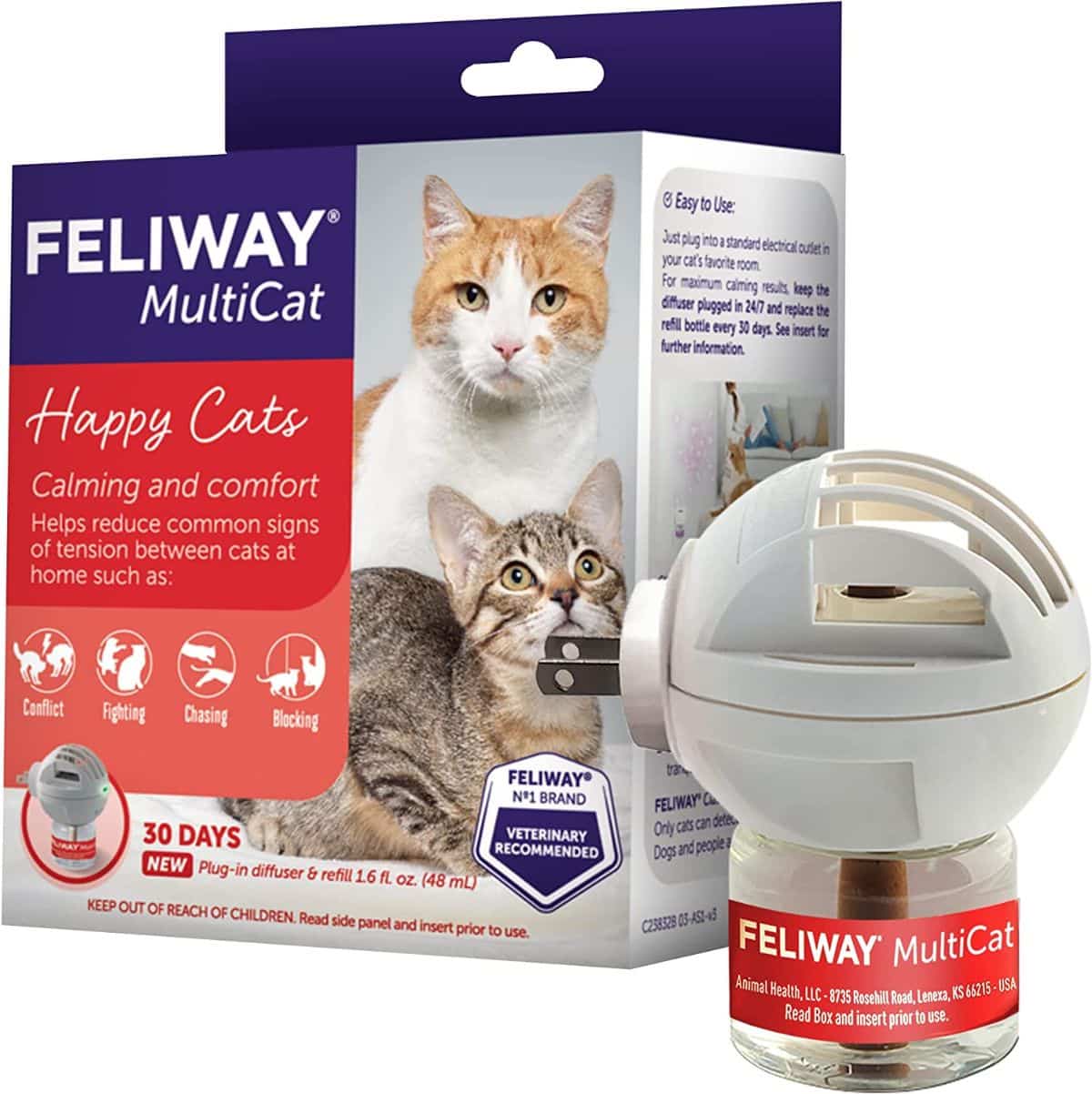 FELIWAY MultiCat Calming Pheromone Diffuser