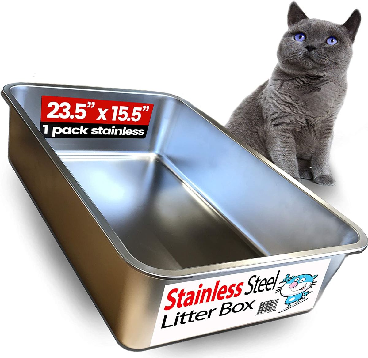 iPrimio Ultimate Stainless Steel Cat XL Litter Box