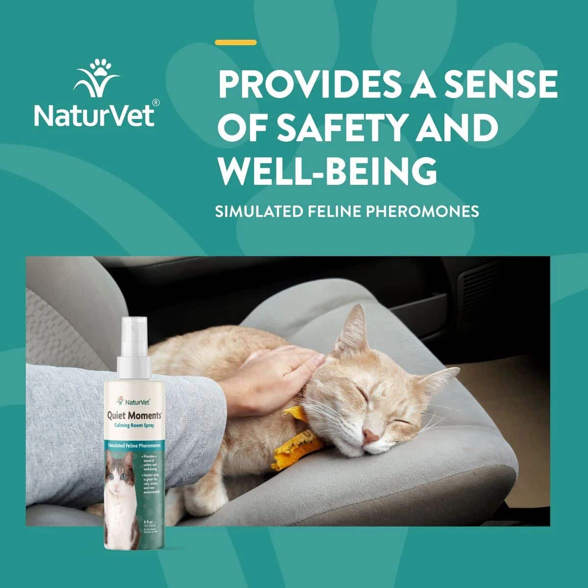 NaturVet Quiet Moments Feline Pheromone Calming Spray