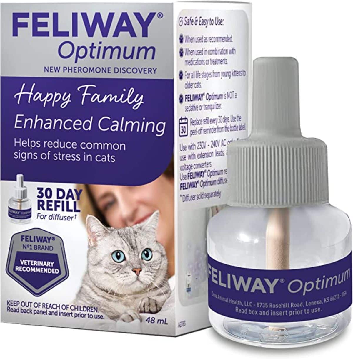 FELIWAY Optimum Cat, Enhanced Calming Pheromone Diffuser